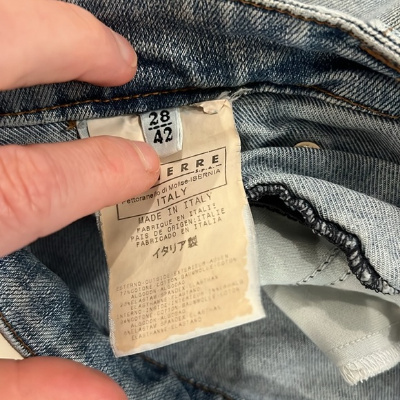 Dolce and Gabana Y2K vintage denim mini skirt with stretch 28/42 size 2 in US - Picture 7 of 8